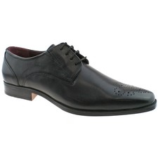 MENS LOTUS BIRKDALE BLACK LEATHER MEMORY FOAM OFFICE SCHOOL WEDDING SHOES