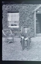 GLASS NEGATIVE c1910s OLD GENT