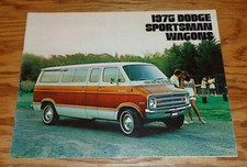 Original 1975 Dodge Sportsman Wagon Sales Brochure 75 B100 B200 B300