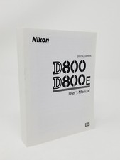 Nikon D800 D800E Instruction