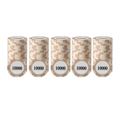 20pcs Poker Chip Set Clear