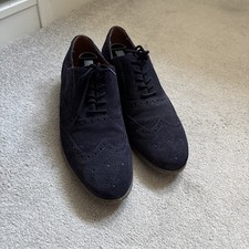 Dune Suede Lace-Up  Men's Shoes  Navy Blue Dress Up Size 9  New