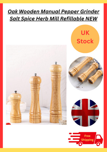 Oak wooden manual pepper - oak,