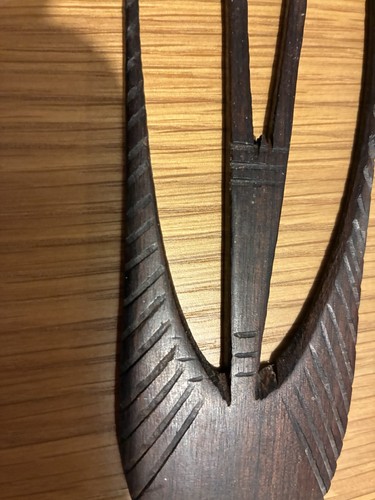 Carved wooden swallow bird - carved,