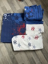 Next Footbal Theme Single Duvet Cover, Pillow Cases, Fitted Sheet & Curtain Set