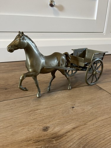 Vintage brass horse and - vintage,