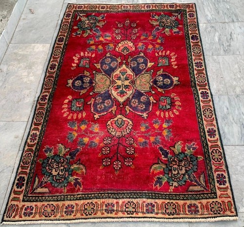 3x4 vintage afghan - vintage,