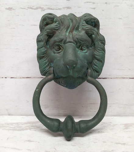 Vintage door knocker lions - vintage,