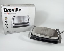 Breville - 3 Slice Sandwich / Panini Press - Café Style, Non-Stick Plates VST025