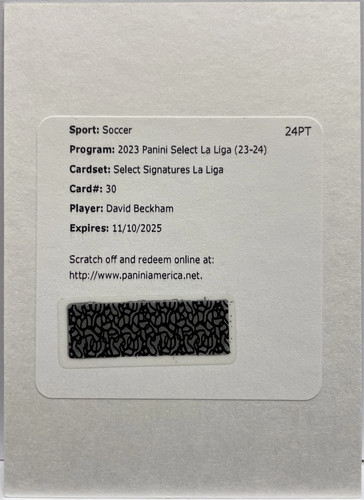 David beckham autograph select - david,