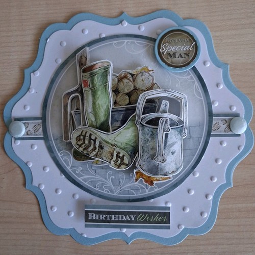 Handmade decoupage male - decoupage, card