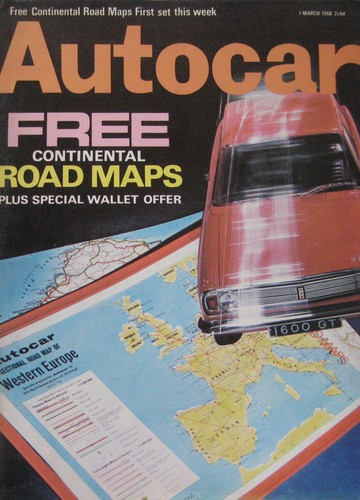 Autocar magazine 1968 - magazine, 7/3/1968