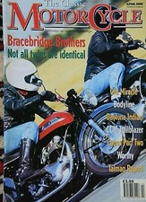 Classic Motorcycle April 1999  NORTON "Atlas" ,INDIAN "Daytona Scout" ,CCM