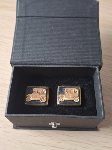 Mens cufflinks vintage car - cufflinks,
