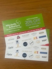 20% off total bill Mitchells &