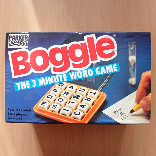Parker boggle word game - word,