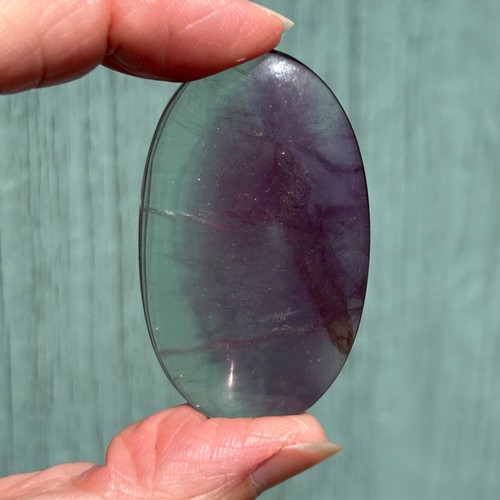 Rainbow fluorite palm - fluorite,