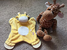 TESCO RUSS GIRAFFE TEDDY BABY COMFORTER SOFT TOY GIRAFFE 13" TALL CUTE