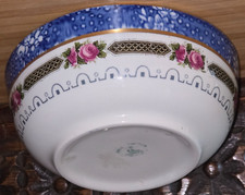 Rare Wedgwood Imperial Porcelain Astor Bowl, Blue, Gold