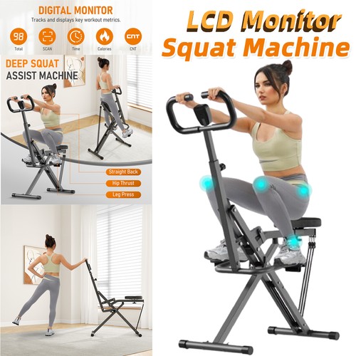 Squat machine with lcd monitor - machine,