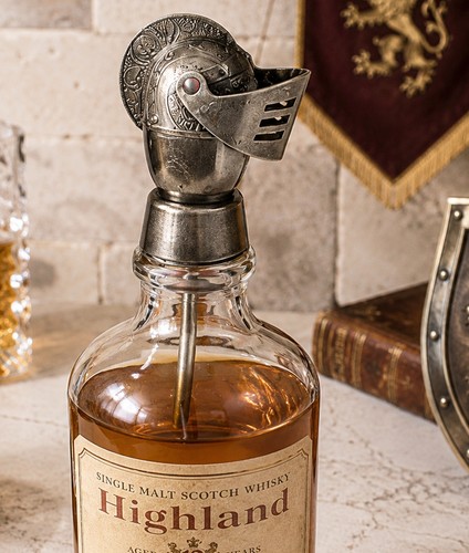 Medieval knight helmet bottle - medieval,
