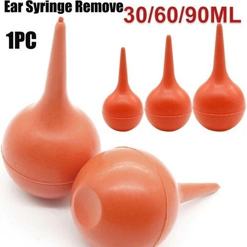 Rubber ear washing syringe - rubber,