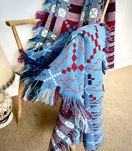 Vintage welsh tapestry blanket - welsh,