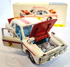 Dinky No205 Ford Lotus Cortina MK 2 Rally Car with original box Released 1968-73