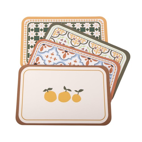 Set leather placemats - pu,