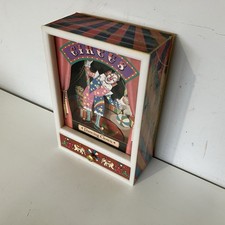Vintage 1981 Circus Dancing Clown Yap’s  Musical Jewelry Box working