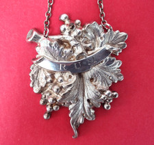 Vintage Large DECANTER LABEL