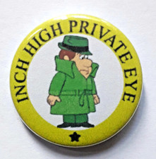 25mm Badge of Cartoon Character Inch High Private Eye