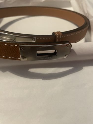 Hermes kelly belt gold with - kelly,