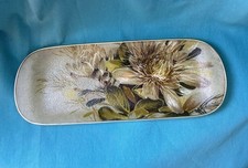 Vintage 16” Fibreglass Serving Tray Trinkets Floral Shabby Chic Cottage Retro