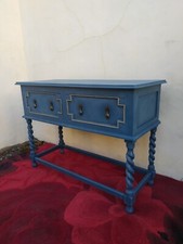 Hand Painted Upcycled Barley Twist  Sideboard/Hall Table