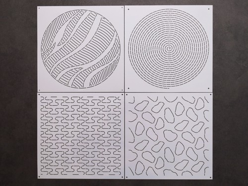 Sashiko stencils embroidery - stencils,