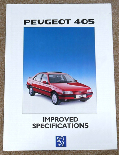 1989 peugeot 405 - 405, improved
