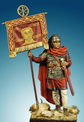 Roman vexillifer warrior - vexillifer,