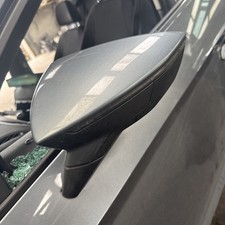 SEAT Leon MK3 2013 - 2020 Hatch N/S Passenger Electric Wing Mirror Grey LX7R