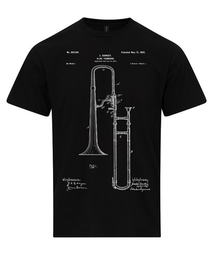 Slide trombone shirt - t-shirt, patent