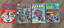 Mixed Lot Freak Brothers Comics Issues 0 4 11  Adventures Of Fat Freddy’s Cat 1