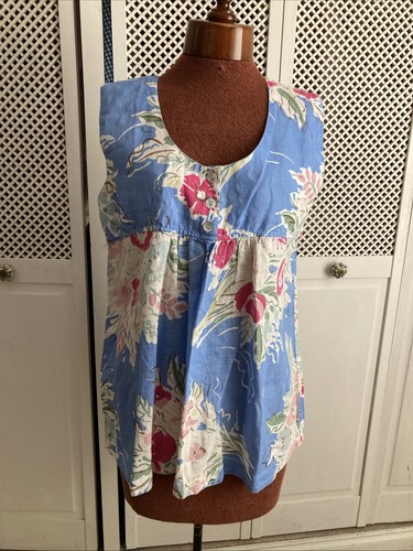 Sahara top blue floral size - top,, floral,