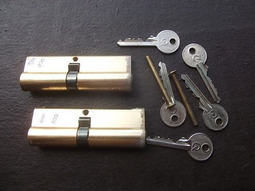 Two matching upvc door locks