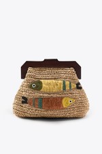 ZARA : Raffia Bag with Fish