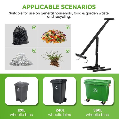 Wheelie bin compactor - bin, compactor,