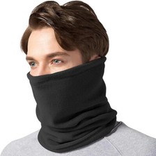 Thermal Snood Neck Warmer Scarf Men Winter Thick Fleece Windproof Balaclava Mask