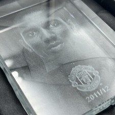 Ashley Young Paper Weight Glass Hologram - Match Memorabilia - Man Utd      L13