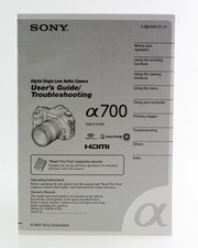 Sony A 700 DSLR-A700 A-700