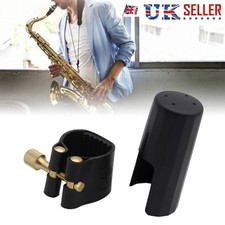 Mouthpiece Ligature Sax Ligature Fastener + Cap for Alto Saxophone Mouthpiece