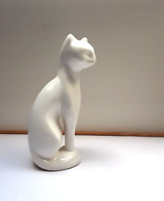 CAT FIGURINE in WHITE GLOSSY